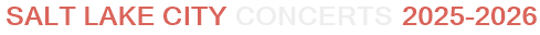 Salt Lake City Concerts 2025-2026